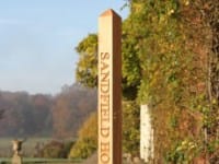 wooden sign posts