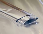 Close-up of a folded silver moisture barrier sheet