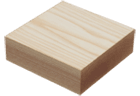 Ash worktop sample block showing pale creamy grain