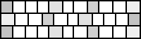 Diagram of end grain worktop construction with small rectangular blocks in a brick pattern