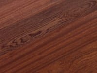 Close-up of deep red-brown sapele worktop grain