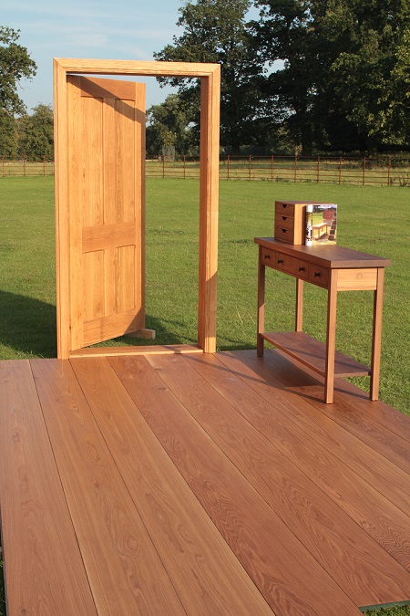 Bespoke oak wooden door