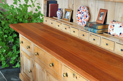 Sapele wooden worktop