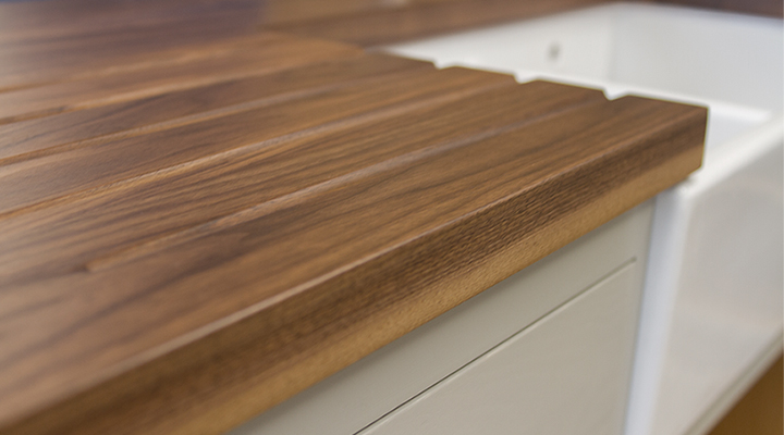 walnut worktops drainage grooves walnut worktops drainage grooves