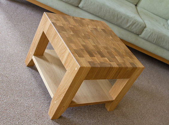 Solid Oak End Grain Coffee Table