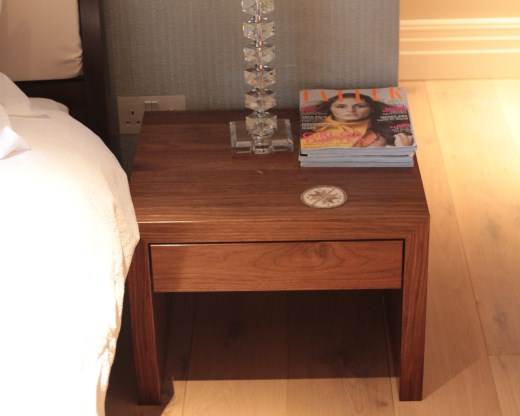 Walnut Bedside Table