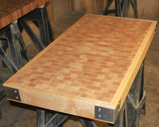 Maple Butcher's Block Top In Production