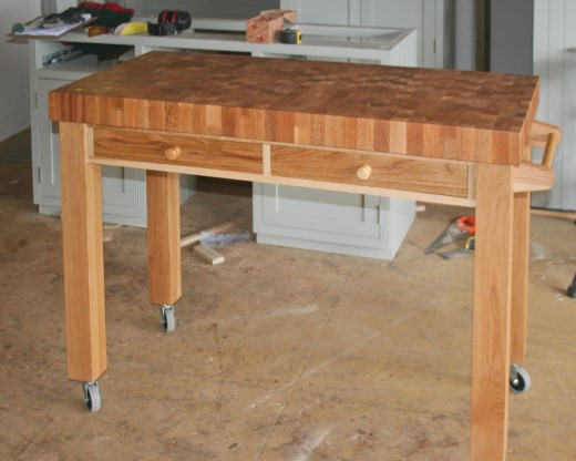 Oak Butcher's Trolley