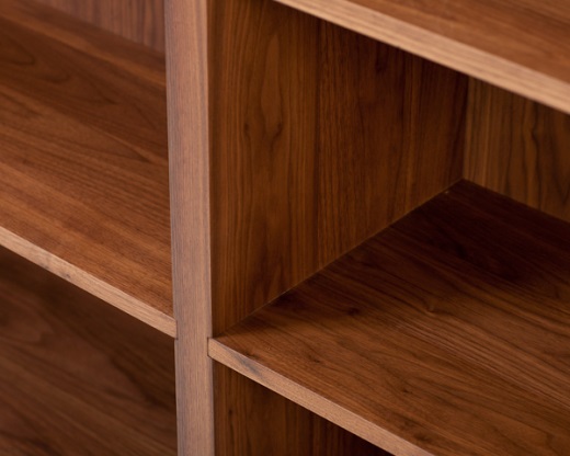 Walnut Bookcase Detail