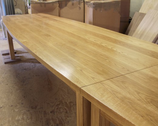 Oak Dining Table With Extenders