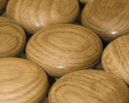 Oak Wooden Hand Turned Knobs