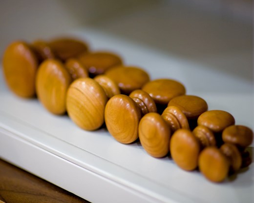 Cherry Wooden Hand Turned Knobs