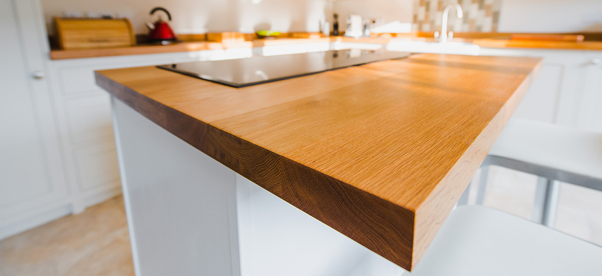 Solid Oak Kitchen Island