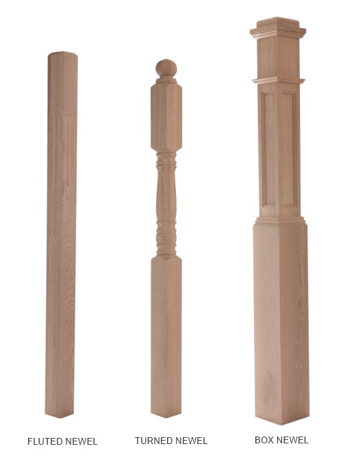 oak newel posts