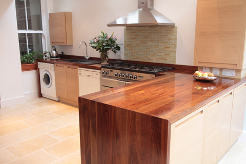 worktop drop down mitre, drop down panel