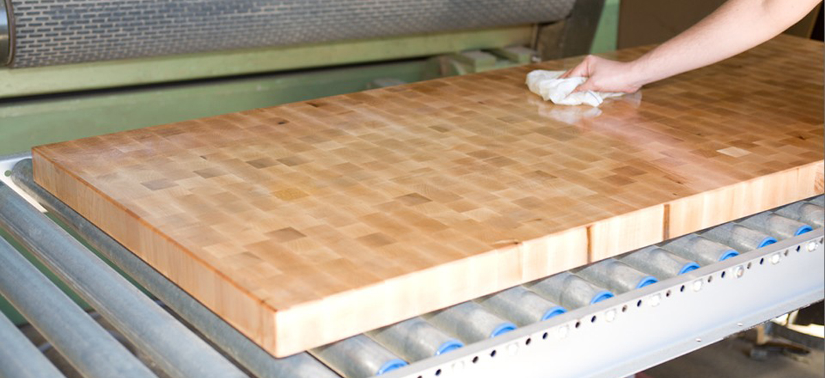 maple end grain worktop