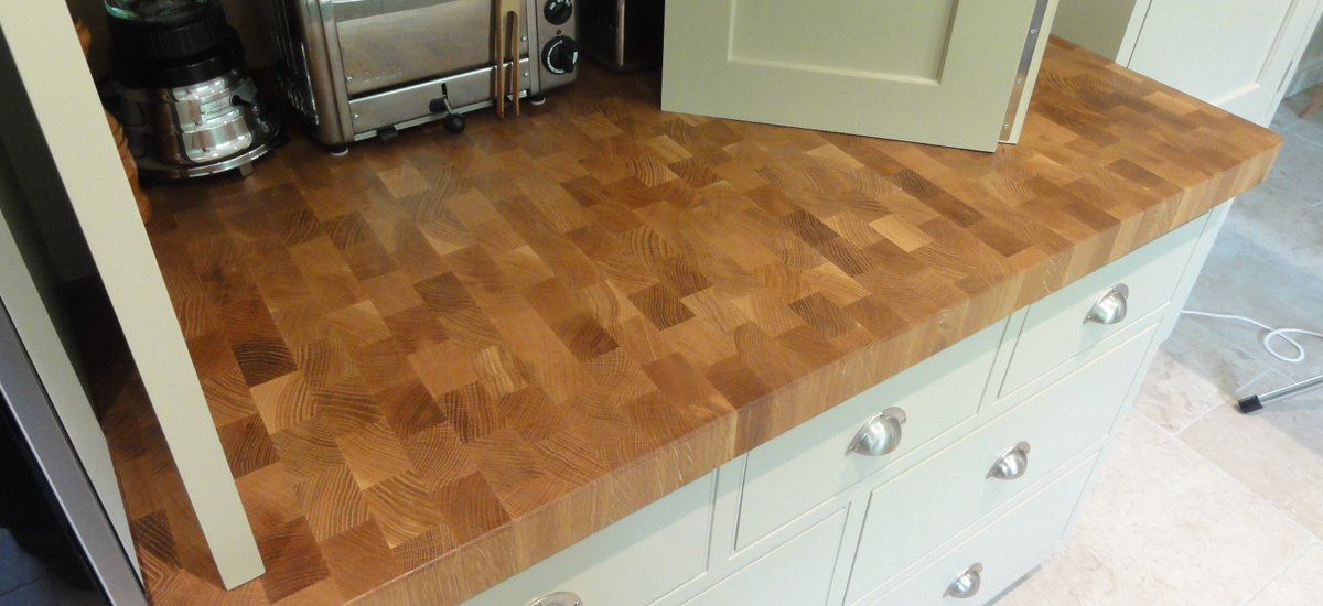 oak end grain dresser worktop