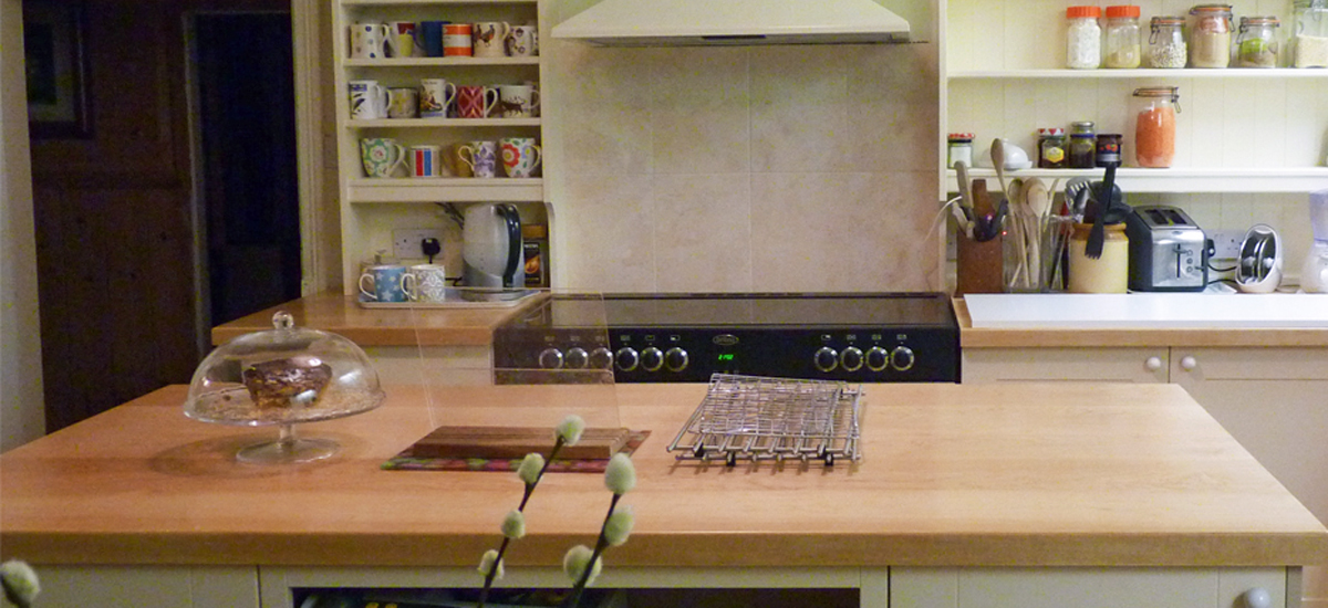 Maple wide stave worktops