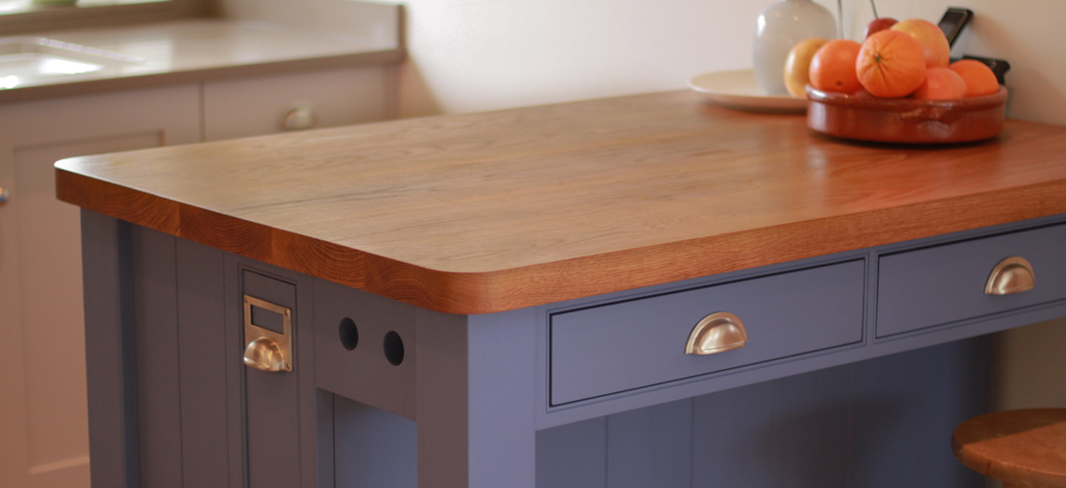 Oak wide stave worktops