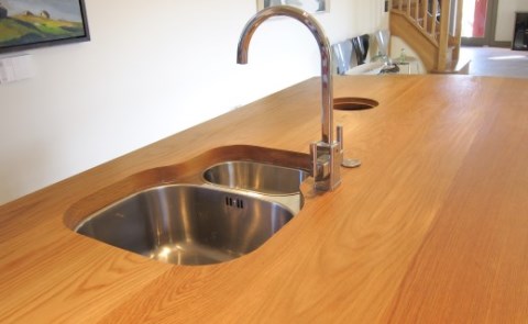 single stave oak worktop